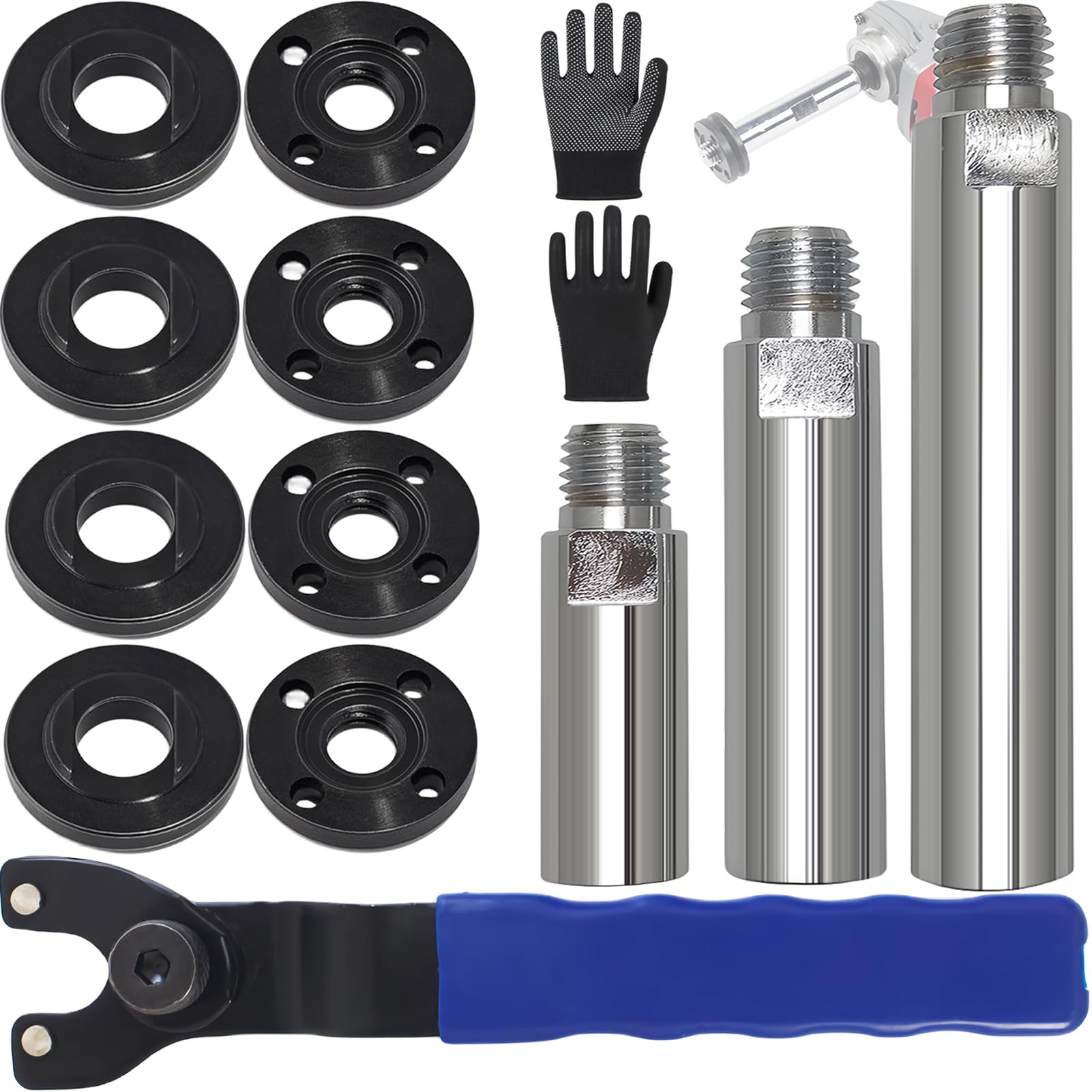 Angle Grinder Extension Shaft Rod,14pcs Angle