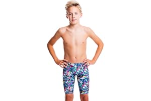 FLOW SWIM GEAR Flow Funky Jammers for Boys - Swim Jammer Swimsuit for Practice and Competition Swimming in Size 21 to 32