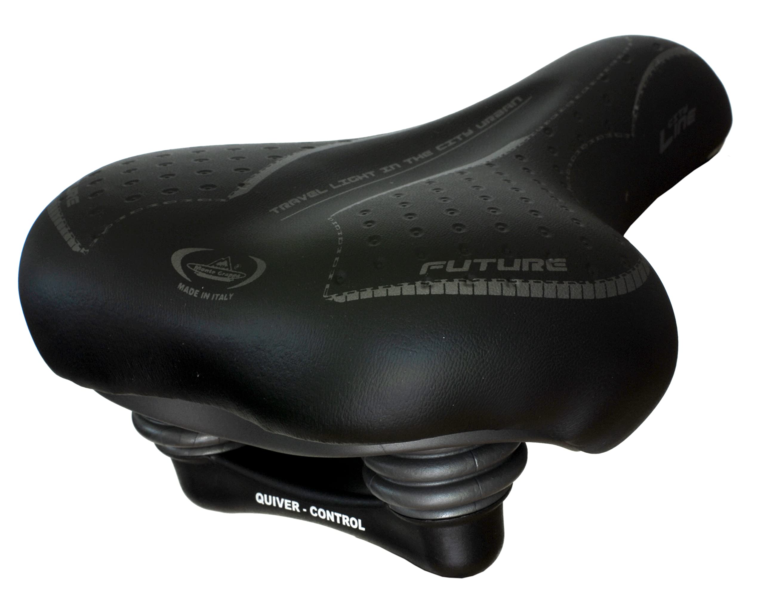 Montegrappa Future Lady 1900 Saddle with Elastomers for City Bike use Black Color