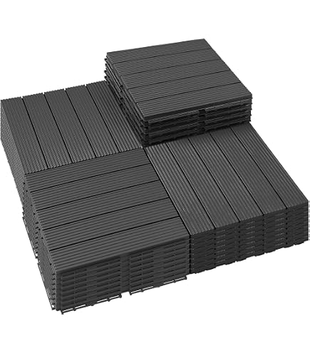 Amazon.com: LXLZYXSF Plastic-Wood Deck Tile, Porch Gazeboes