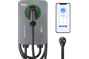 invt Level 2 EV Charger - 40 Amp EV Charger Level 2, NEMA 6-50 EVSE J1772 Charger, WiFi Ethernet Enabled, Indoor/Outdoor EV Chargers for Home Level 2, 240V Electric Car Charger Level 2 w/ 24' Cable