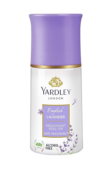 Yardley London English Lavender Anti Perspirant Deodorant Roll On for Women, 50ml