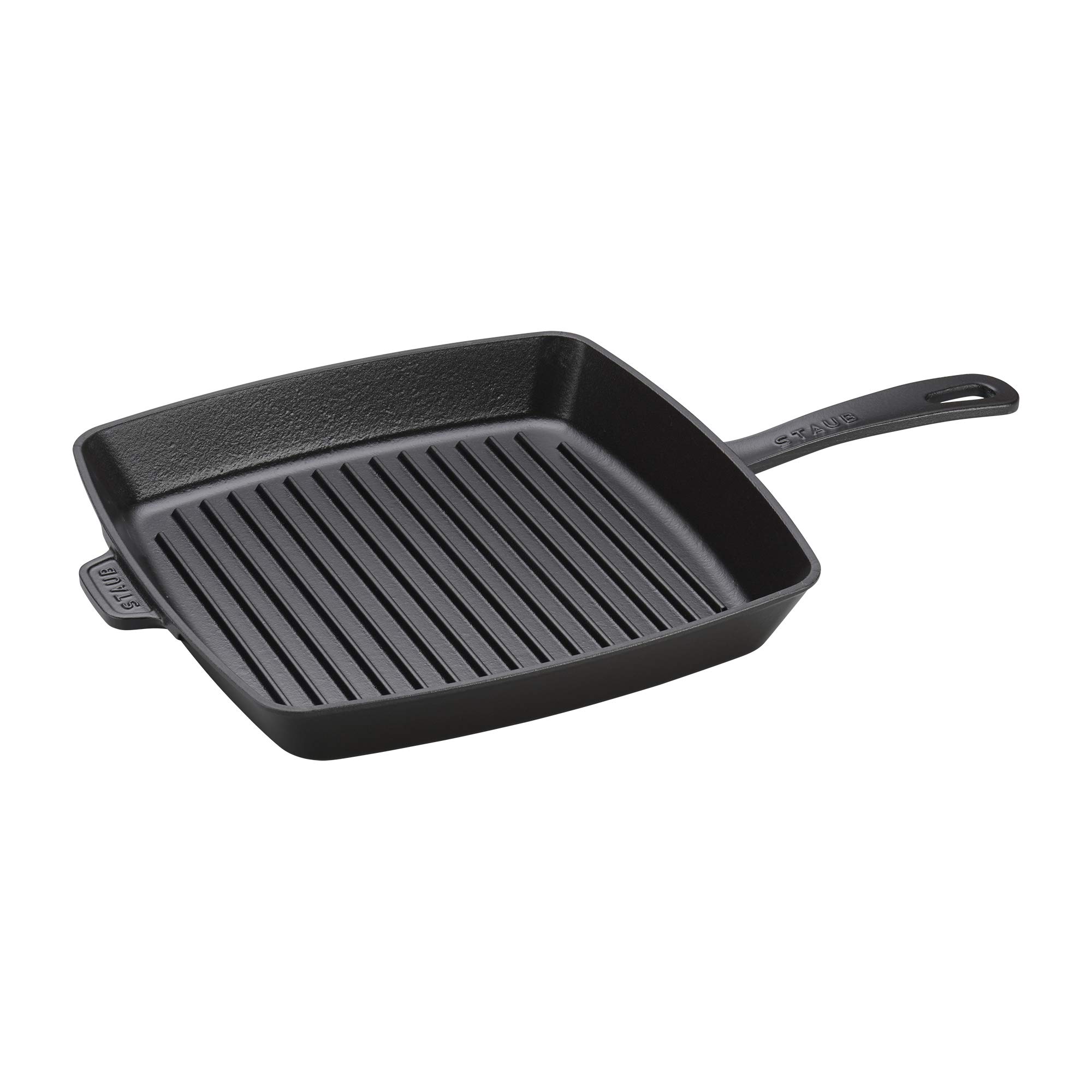 Staub Cast Iron 12-inch Square Grill Pan – Matte Black, Made in France