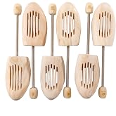 Esvioniq Adjustable Wood Shoe Trees With Spring,Wooden Shoes Tree For Men &amp;Women,Shoe Shaped Shoe Lasts Wooden Shoe Stretcher