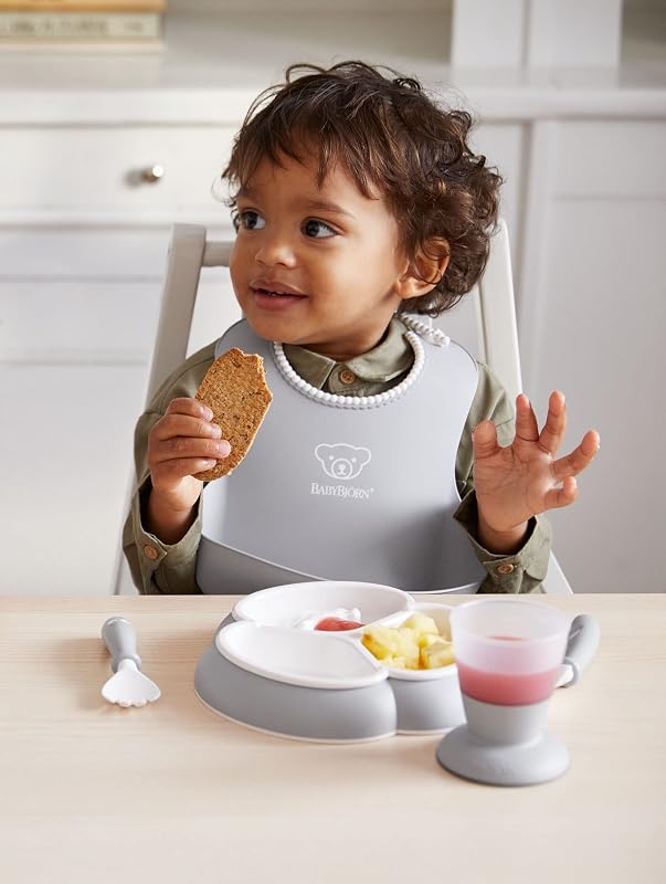 Kindergeschirr, 8-teilig, Grau