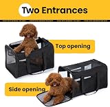 Conlun Soft-Sided Dog Carrier Bag 51x31x31 cm Up to 9 kg Black view 3