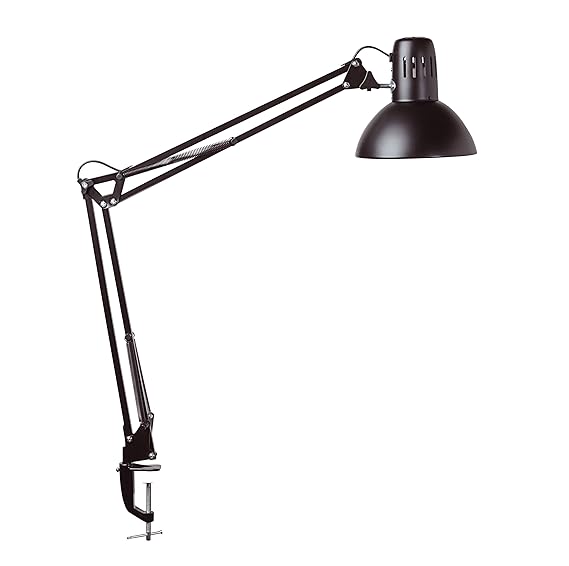 Maul Schreibtischlampe MAULstudy, Design Klemmleuchte Metall, Exklusive Leuchtmittel, Schwarz, 8230590, 1 Stück