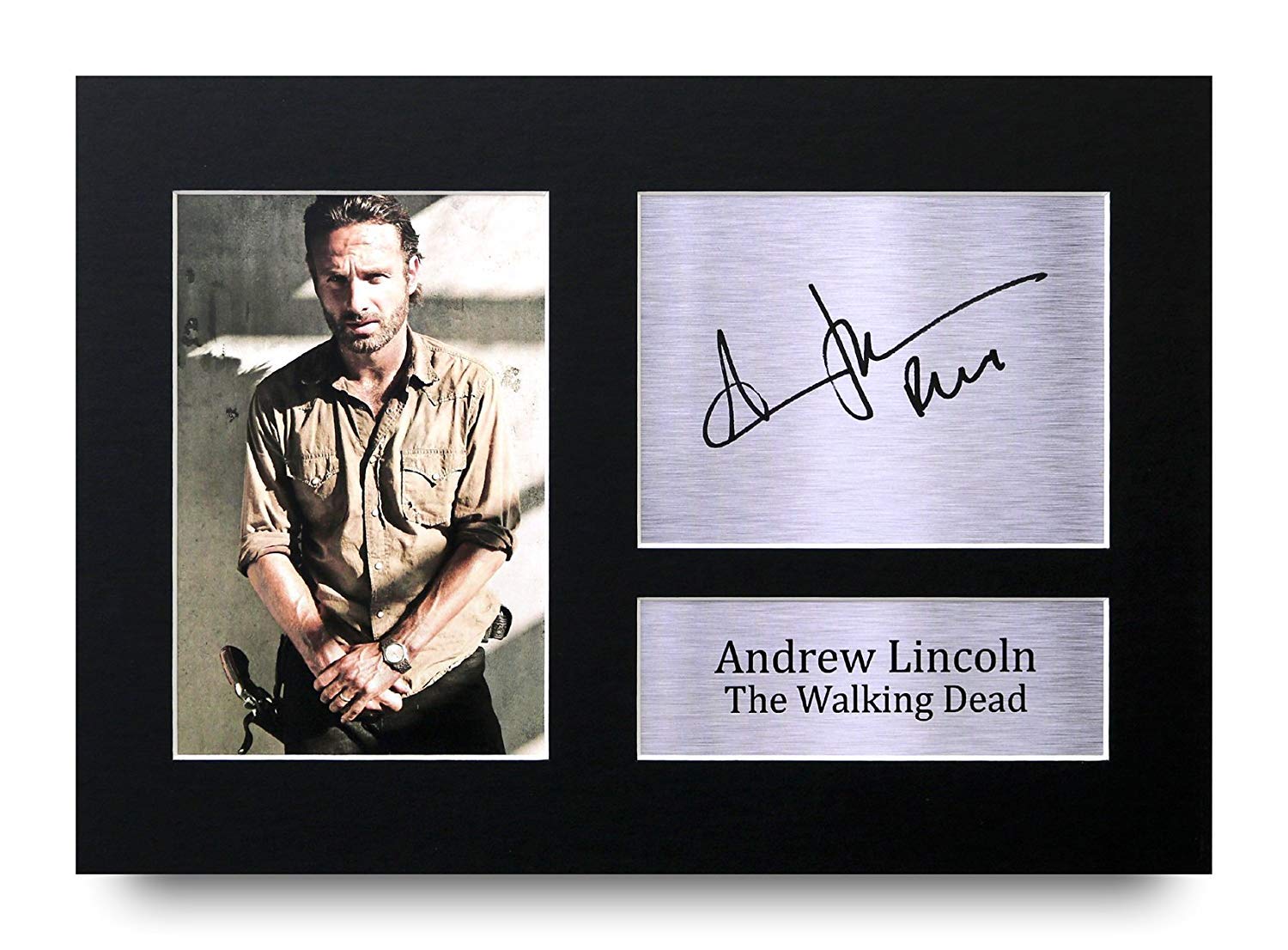 HWC Trading Andrew Lincoln A4 Printed Autograph The Walking Dead Print Photo Picture Display