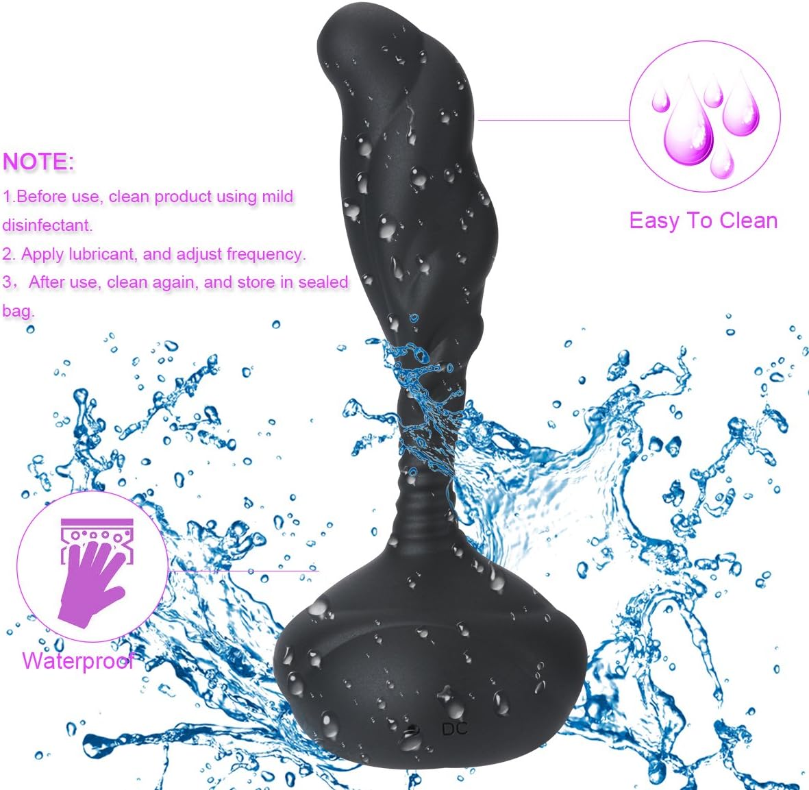 Hymar USB Rechargable Waterproof Pleasure Prostata Device Massaging Male Quiet Stimulor Dual Motor Próstǎte Massage Vǐbrǎtǒr Family Health Sports Equipmen Vibartion Handheld Model-CS14 Ship from USA
