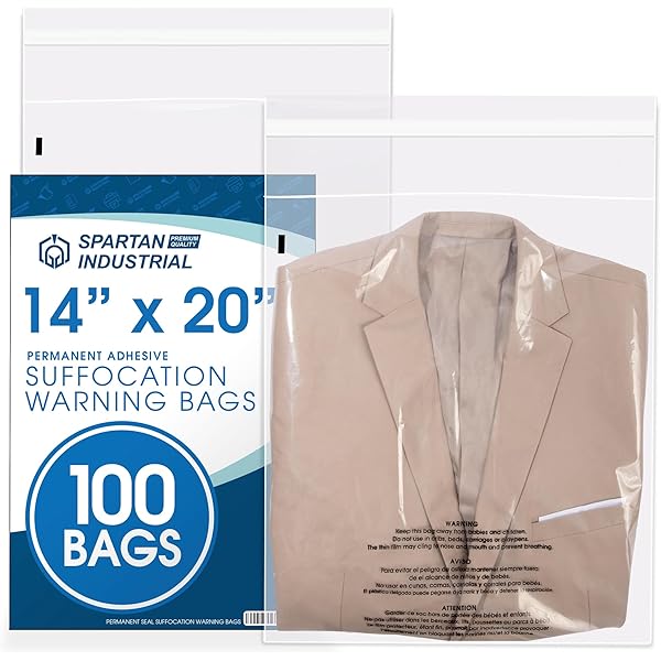 1000 12x17 Suffocation Warning Bags Self Seal 1.5MIL AMAZON FBA