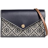 Tory Burch Women's T Monogram Envelope Wallet On Chain, Tory Navy, One Size