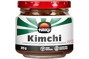 Haiku Kimchi, Traditional Korean Fermented Cabbage, Probiotic-Rich, Tangy and Spicy, 215g