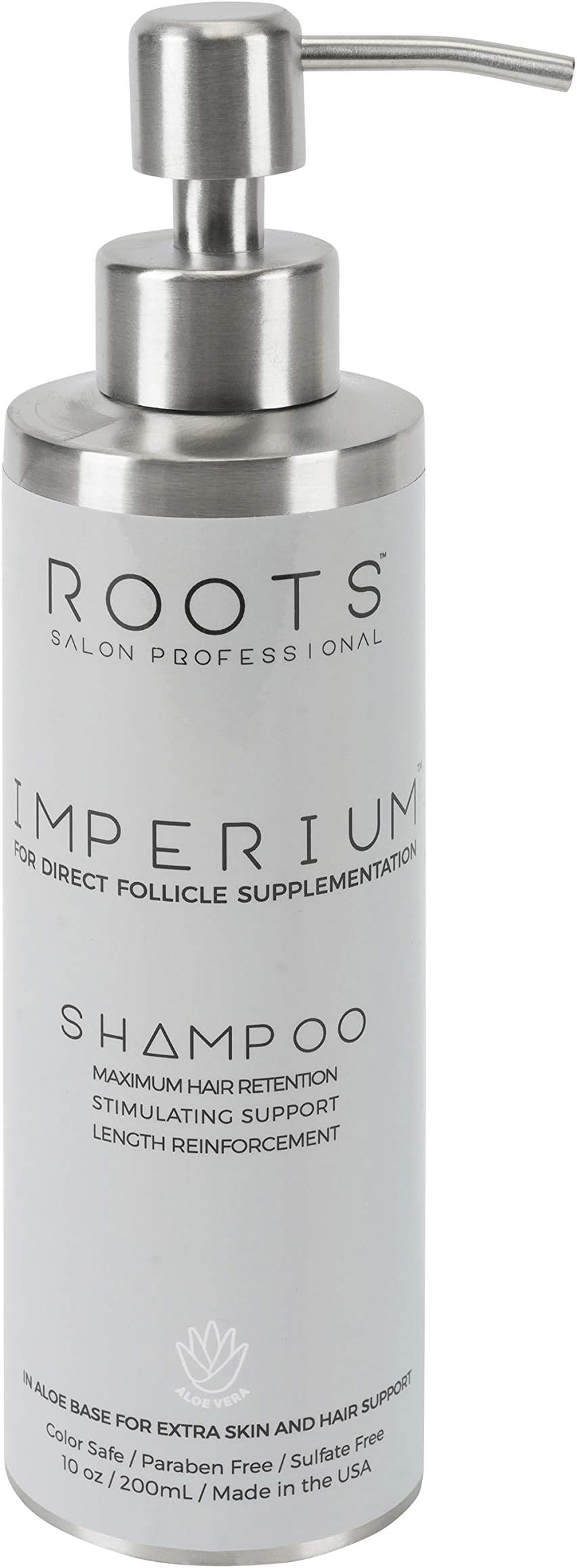 Roots Professional | Imperium Stimulating Shampoo | Hair Growth Shampoo | Formulated with Biotin, Caffeine, Collagen & DHT Blockers | Volumizing Thickening Shampoo for Hair Loss | 9 Fl Oz