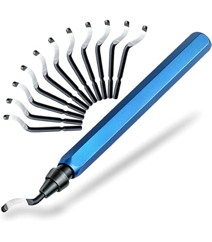 Sheet Metal Deburring Tool – Double-Sided Trimming With Safety Guard, Ergonomic Steel & ABS Handle, For Removing Burrs On Metal Edges