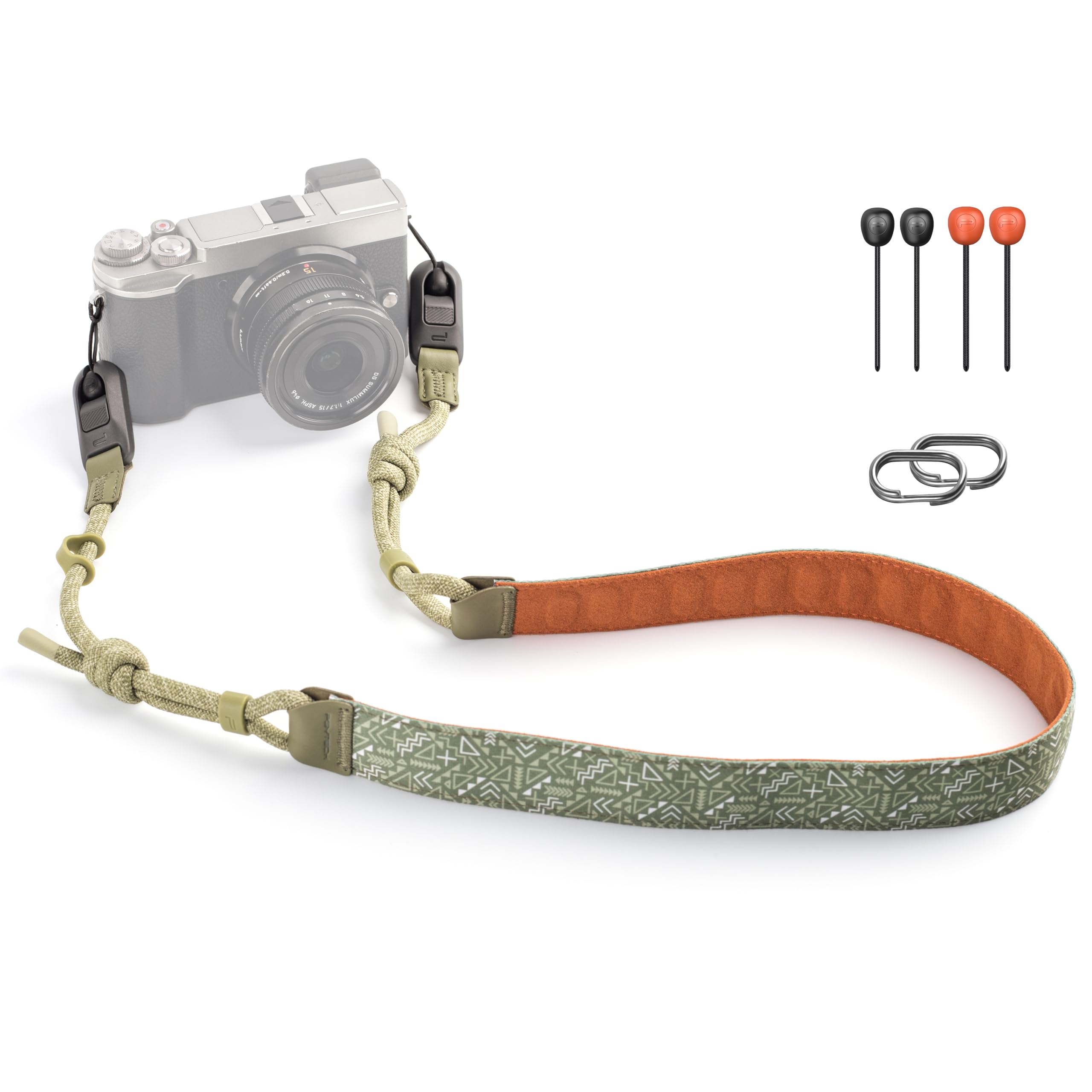 PGYTECH Artistic Style Camera Shoulder Strap - Air, Quick Release, Adjustable 1100~1400mm Neck Strap for Nikon/Canon/Sony/Fuji & Digital Cameras (Tribal Geometric)