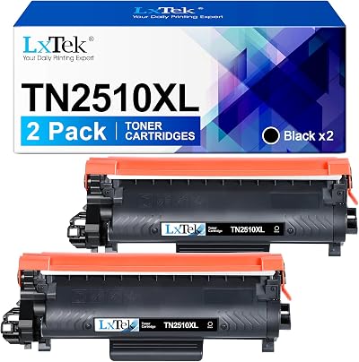 LxTek TN2510XL Toner 2-Pack Compatible with Brother TN2510 for DCP HL MFC Series