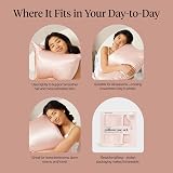 Kitsch Satin Pillowcase 2 Pack Blush Standard/Queen with Zipper Satin Pillow view 6