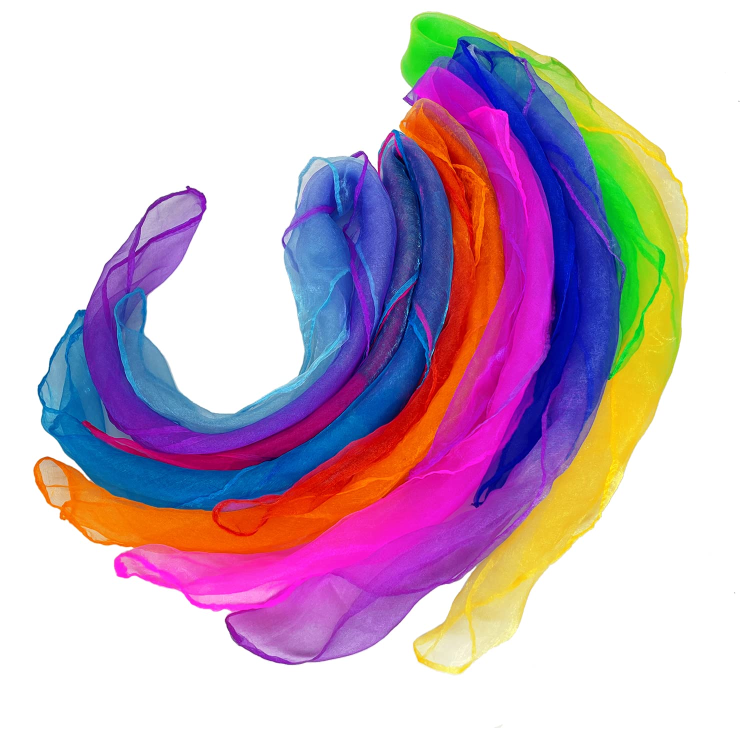 Dance Scarves for Kids: Juggling Scarves, 12 Pcs, 24