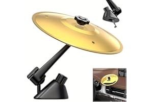 GENERIC Car Cymbal Air Vent,mini Car drum cymbal, Car crash cymbal, Musical Car Accessory for Music Lovers, Fits All Vehicles (Gold)