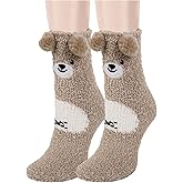 Benefeet Sox Fuzzy Fluffy Socks for Women Girl 3D Animal Fuzzy Slipper Socks Winter Warm Sleeping Plush Comfy Sock