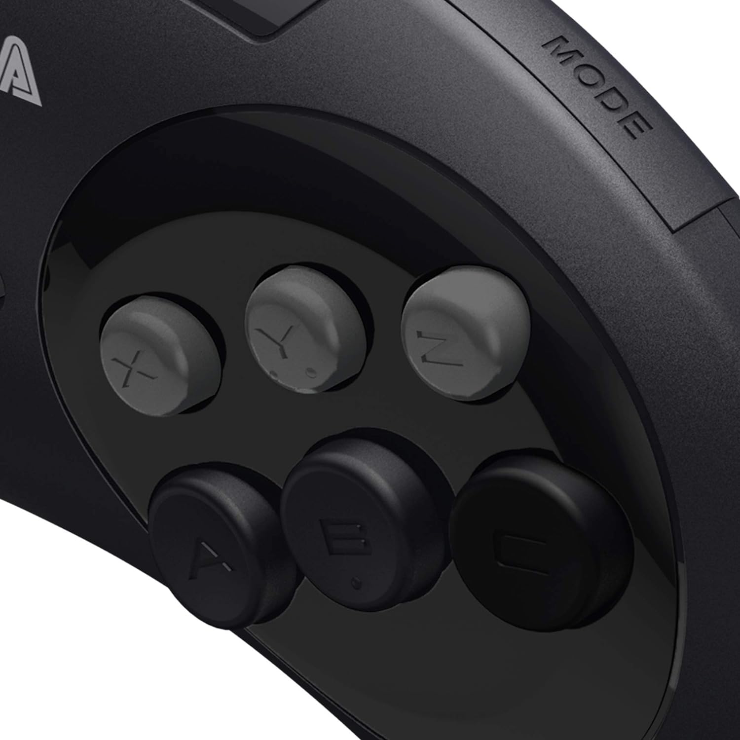 Retro-Bit Official Sega Genesis USB Controller 6-Button Arcade Pad for Sega Genesis Mini, PS3, PC, Mac, Steam, Switch - USB Port - (Black): Electronics