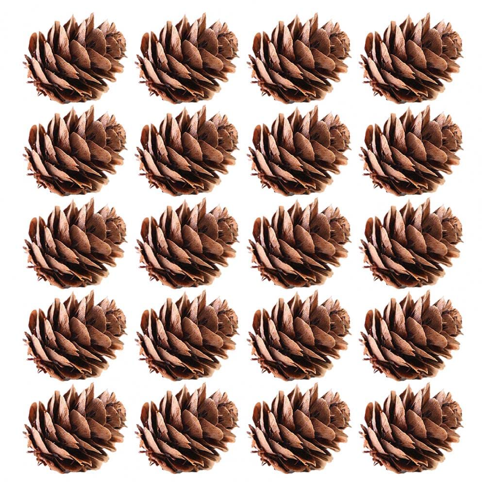 100 Pieces 2-3cm Natural Christmas Pine Cones Noel Pines Cone Bulk for Wreath Decorations, Christmas tree Winter Decorations(2-3cm)