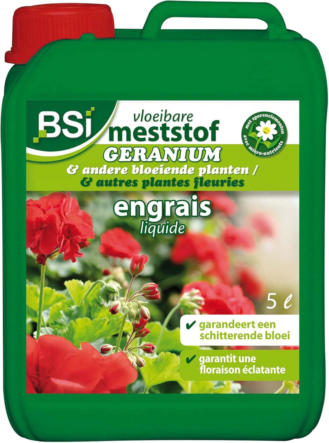BSI Engrais pour Géranium/Plante Fleurie 2,5 L Amazon.fr Jardin