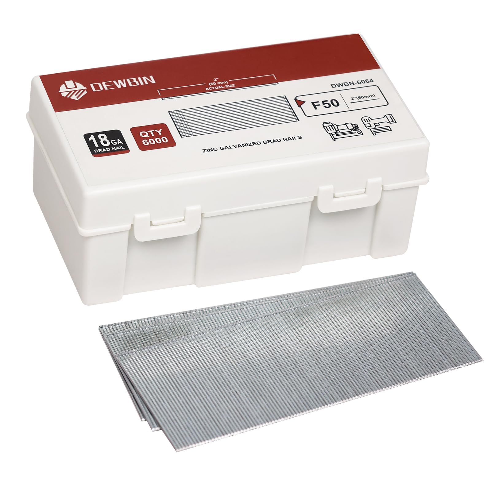 18 Gauge Brad Nails, 6000 Counts 2-inch 18 GA Brad Seychelles