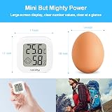 Vaikby 4 Pack Indoor Thermometer Hygrometer Large LCD Display Celsius view 7