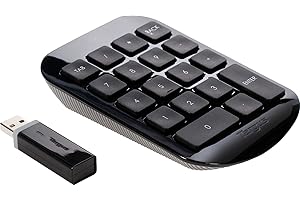 Targus Wireless Numeric Keypad, with Nano USB Receiver, Full-size keys for Increased Accuracy, Battery Life Indicator, Suppor