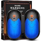 DAXING Hand Warmers Rechargeable 2 Pack, Magnetic Electric Handwarmer, 3-Level Steady Temperature, Up to 24 Hours Heating for Christmas Birthday Gifts, Hunting Essentials