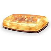 ECCO LED Mini Bar Amber 15 Inch Roof Top Light Bar 12V 24V for Cars Trucks Snow Plow Vehicles Warning Caution Lights, 5 year Warranty