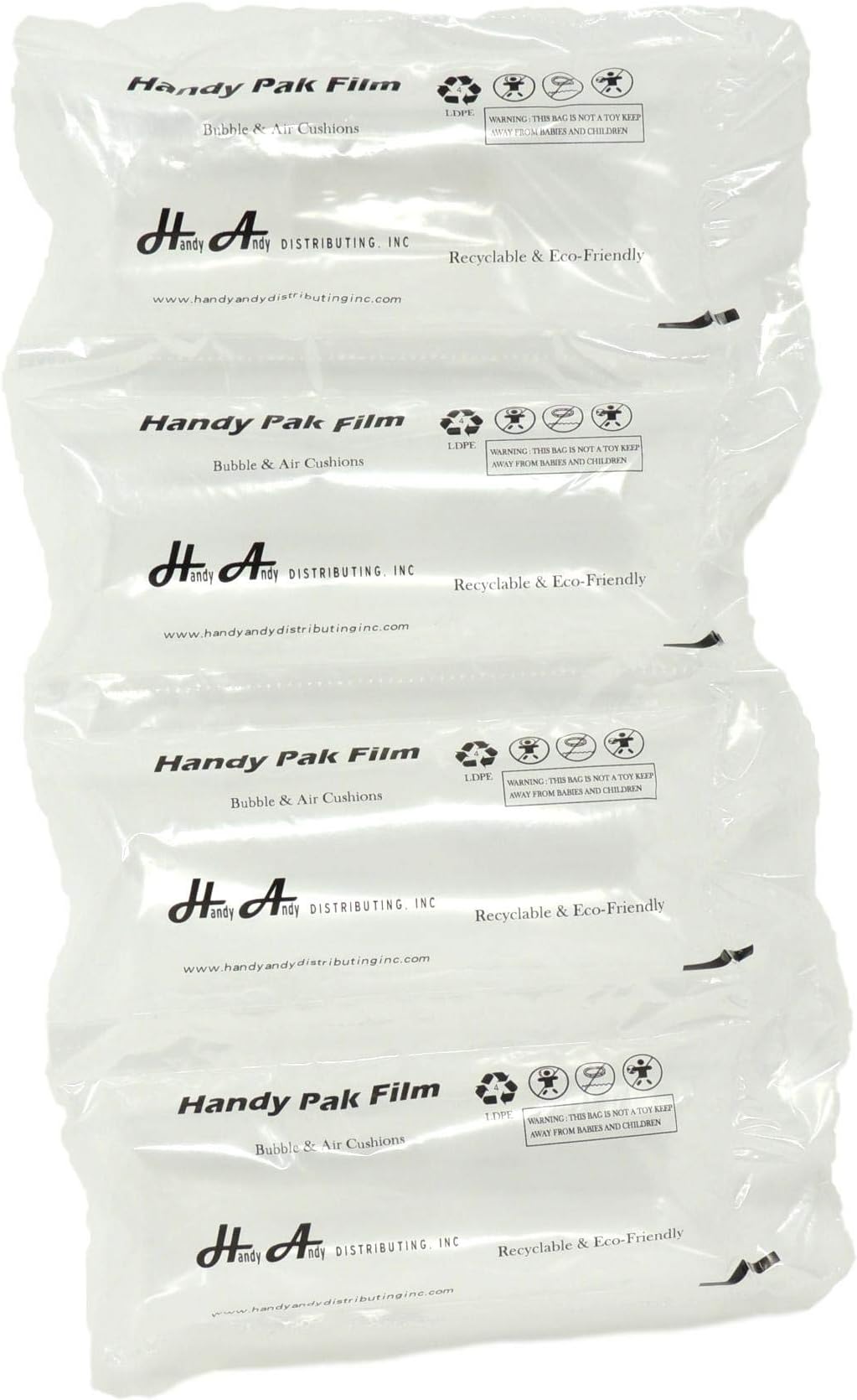 4X8 Air Pillow Cushion Film for Mini Pak'R Machine, Handy Pak Mini and Handy Pak Pro 656Ft 200M Roll