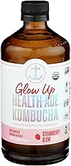 Health Ade, Kombucha Strawberry Glow Organic, 16 Fl Oz