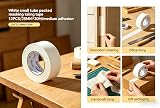 ASelected Premium Masking Tape 12 Rolls 25mm x 30m White Painting Tape view 5