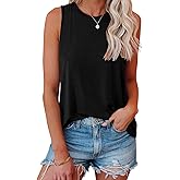 JAWINT Women's Casual Tank Tops Summer Crewneck Sleeveless Tunic Flowy Loose Shirts