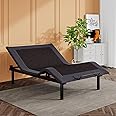 SHA CERLIN Electric Adjustable Bed Base, Ergonomic Basic Full Size Bed Frame with Upgraded Motors and Wireless Remote Control, Independent Head and Foot Incline, Assembly Required