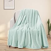 BEAUTEX Fleece Blanket King Size Super Soft Flannel Throw Blanket Lightweight Fuzzy Plush Blanket for Couch Sofa or Bed All Seasons (Mint, 108" x 90")