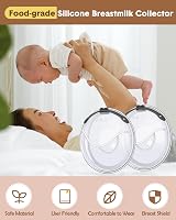 Lictin Breast Shells 2pcs Milk Collector 60ml Reusable Silicone Nursing Cup view 7