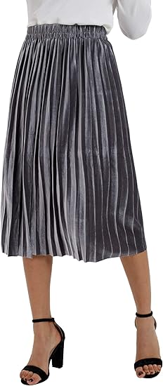 Velvet a line midi skirt Clearance