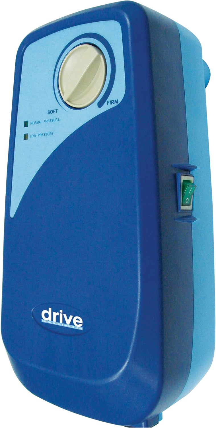 Drive Medical 5" Med Aire Low Air Loss Mattress Overlay System with APP, Blue, 5": Health & Personal Care