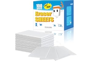 I-SPER 100PCS Eraser Sheets, Magic Cleaning Sponge Disposable, Thin Nano Dish Sponge Cleaner Pads Eraser Wipes for Kitchen Shoe Furniture Bathroom Shower Sink Hard-to-Reach Places