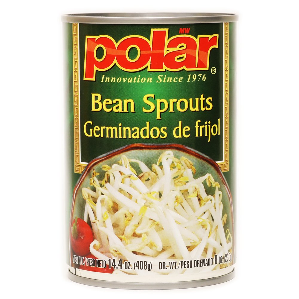MW Polar Canned Vegetables, Bean Sprouts, 14.4-Ounce (Pack of 12) : Beans Produce : Grocery & Gourmet Food