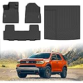 Floor Mats & Trunk Mat Custom Fit for 2026 Honda Passport RTL/TrailSport, All Weather Protection TPE Rubber Floor Liners Anti-Slip Cargo Mat Honda Passport Mats Waterproof 2026 Passport Accessories