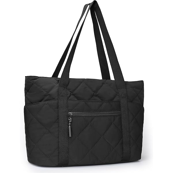 Amazon.com | Black Utility Tote with Pockets & Compartments for
