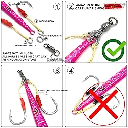 Capt Jay Fishing Assist Hooks Jigging Slow Fast