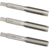 Aceteel 1/2-20 Hand Tap, Right Hand 1/2 x 20 Threading Hand Tap 1Pair | 1/2x20 Hand Tap, Made of Alloy Tool Steel, Includes a Taper Tap, Plug Tap and Bottom Tap, Used for Cutting Internal Threads