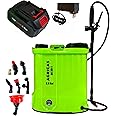 AGRICAS AG2011 2.6 Gallon Battery Powered Sprayer-Multifunctional Weed Sprayer for Lawn & Garden with Adjustable Nozzles and Backpack, High-Pressure Spray Hose for Weeding and Cleaning