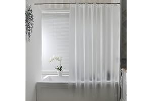 AooHome Frosted Shower Curtain Liner 8G Eva Extra Long Shower Curtain 72x78 Inch with Heavy Duty 5 Bottom Magnets, Thick Shower Liner for Shower Stall, Bathtubs, Semi Transparent
