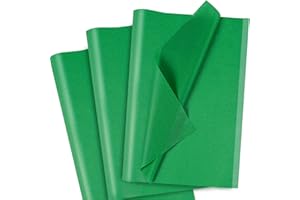 Green Tissue Paper for Gift Bags, 120 Sheets Green Christmas Gift Wrapping Tissue Paper Bulk for Crafts Packaging Art DIY Bir